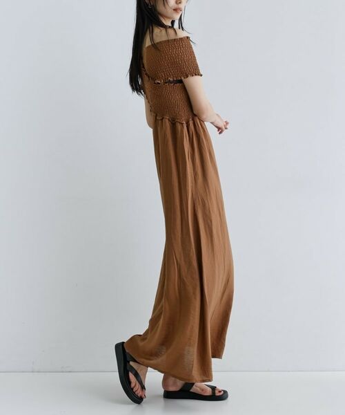 GALLEST / ギャレスト ロング・マキシ丈ワンピース | 【一部店舗限定】シャーリングクロスワンピース | 詳細14