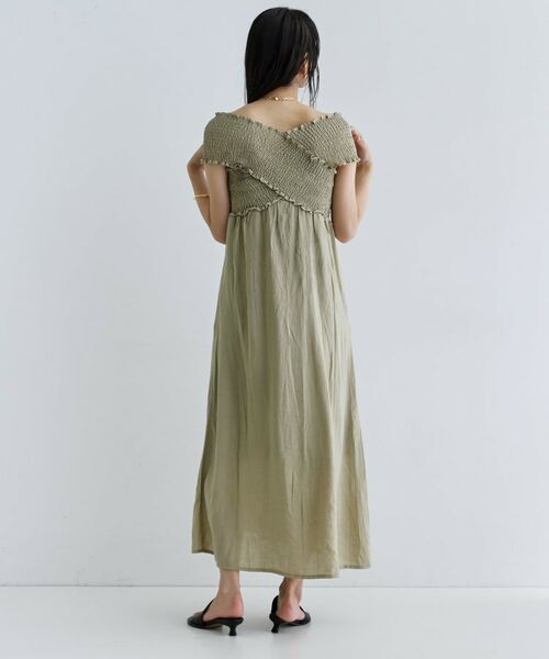 GALLEST / ギャレスト ロング・マキシ丈ワンピース | 【一部店舗限定】シャーリングクロスワンピース | 詳細19