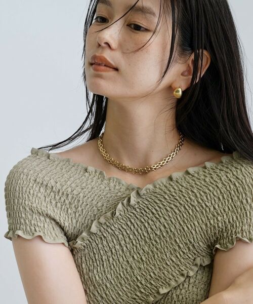 GALLEST / ギャレスト ロング・マキシ丈ワンピース | 【一部店舗限定】シャーリングクロスワンピース | 詳細21