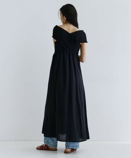 GALLEST / ギャレスト ロング・マキシ丈ワンピース | 【一部店舗限定】シャーリングクロスワンピース | 詳細3