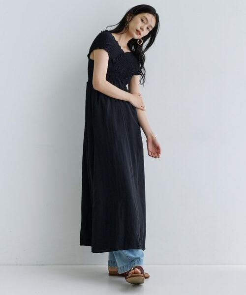 GALLEST / ギャレスト ロング・マキシ丈ワンピース | 【一部店舗限定】シャーリングクロスワンピース | 詳細4