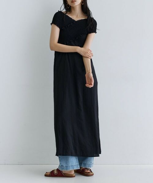 GALLEST / ギャレスト ロング・マキシ丈ワンピース | 【一部店舗限定】シャーリングクロスワンピース | 詳細5