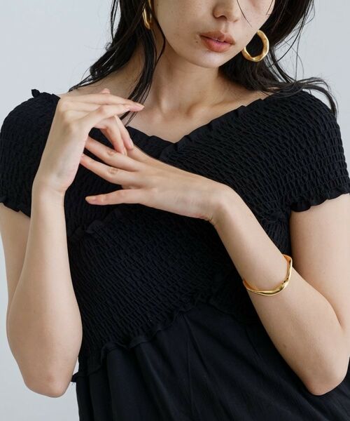 GALLEST / ギャレスト ロング・マキシ丈ワンピース | 【一部店舗限定】シャーリングクロスワンピース | 詳細6