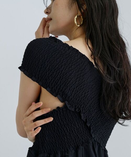 GALLEST / ギャレスト ロング・マキシ丈ワンピース | 【一部店舗限定】シャーリングクロスワンピース | 詳細7