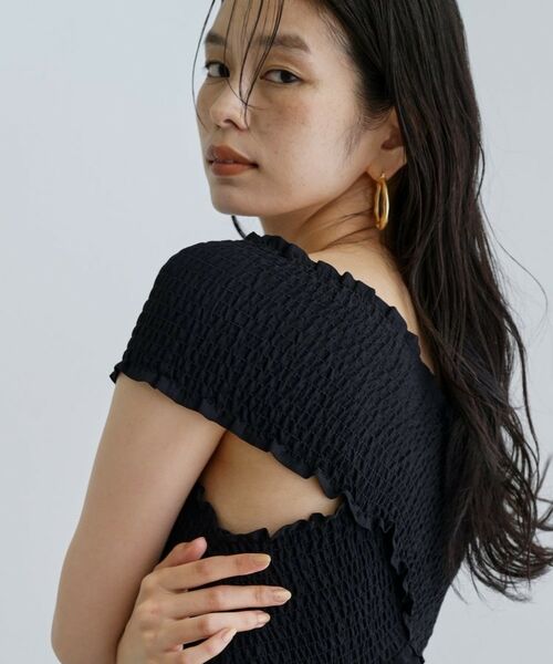 GALLEST / ギャレスト ロング・マキシ丈ワンピース | 【一部店舗限定】シャーリングクロスワンピース | 詳細8