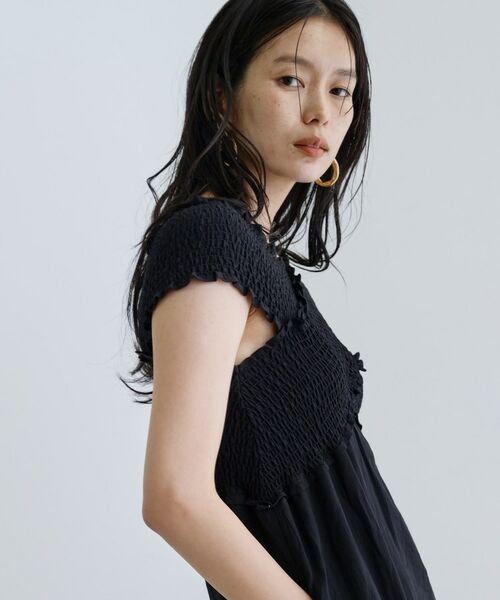 GALLEST / ギャレスト ロング・マキシ丈ワンピース | 【一部店舗限定】シャーリングクロスワンピース | 詳細9