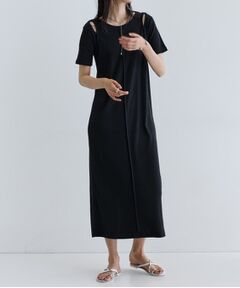 GALLEST / ギャレスト ロング・マキシ丈ワンピース | 【一部店舗限定】リブカットソーワンピース