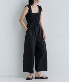 GALLEST / ギャレスト サロペット・オールインワン | 【一部店舗限定】ショルダーシャーリングサロペット