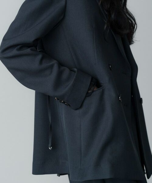 GALLEST / ギャレスト テーラードジャケット | 【セットアップ対応】ウーステッドライクダブルジャケット | 詳細12