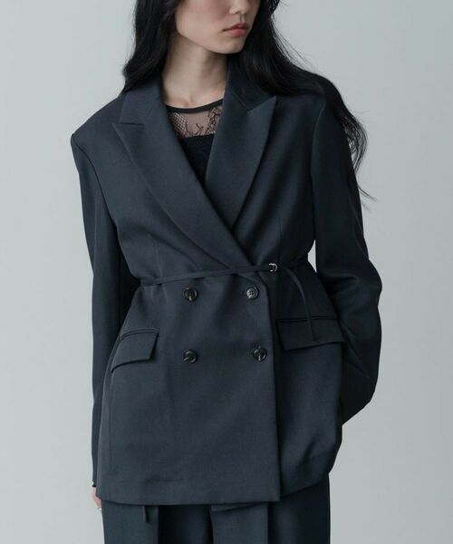 GALLEST / ギャレスト テーラードジャケット | 【セットアップ対応】ウーステッドライクダブルジャケット | 詳細14