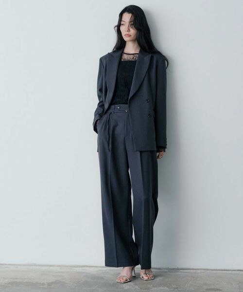 GALLEST / ギャレスト テーラードジャケット | 【セットアップ対応】ウーステッドライクダブルジャケット | 詳細2