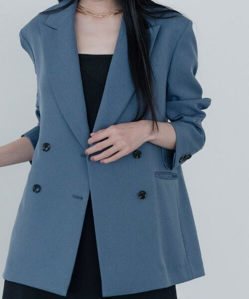 GALLEST / ギャレスト テーラードジャケット | 【セットアップ対応】ウーステッドライクダブルジャケット | 詳細7