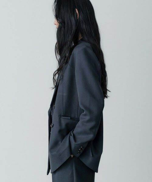 GALLEST / ギャレスト テーラードジャケット | 【セットアップ対応】ウーステッドライクダブルジャケット | 詳細9