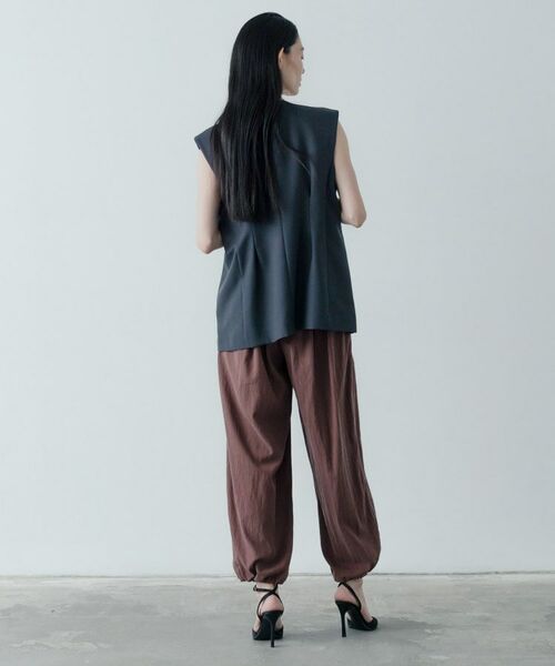 GALLEST / ギャレスト ノーカラージャケット | 【セットアップ対応】ウーステッドライクジレジャケット | 詳細10