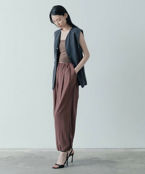 GALLEST / ギャレスト ノーカラージャケット | 【セットアップ対応】ウーステッドライクジレジャケット | 詳細9