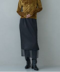 GALLEST / ギャレスト ロング・マキシ丈スカート | オーガンジーレイヤースカート