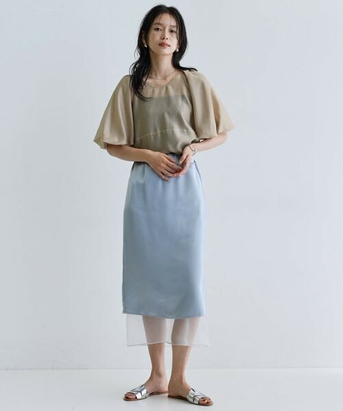 GALLEST / ギャレスト ロング・マキシ丈スカート | オーガンジーレイヤースカート | 詳細12