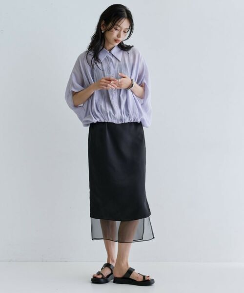 GALLEST / ギャレスト ロング・マキシ丈スカート | オーガンジーレイヤースカート | 詳細5