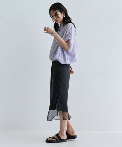 GALLEST / ギャレスト ロング・マキシ丈スカート | オーガンジーレイヤースカート | 詳細6