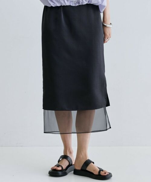 GALLEST / ギャレスト ロング・マキシ丈スカート | オーガンジーレイヤースカート | 詳細8