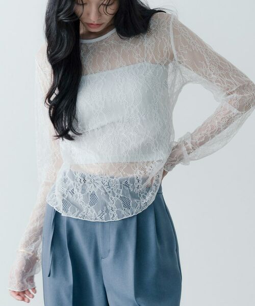 GALLEST / ギャレスト カットソー | レースストレッチカットソー | 詳細11