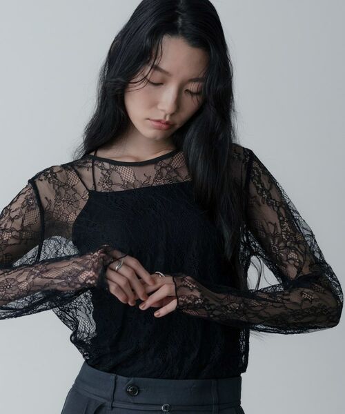 GALLEST / ギャレスト カットソー | レースストレッチカットソー | 詳細8