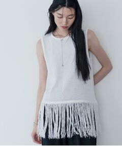 GALLEST / ギャレスト ニット・セーター | スリーブレスフリンジニット