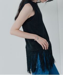 GALLEST / ギャレスト ニット・セーター | スリーブレスフリンジニット