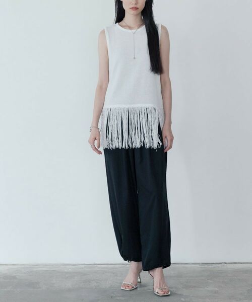 GALLEST / ギャレスト ニット・セーター | スリーブレスフリンジニット | 詳細1