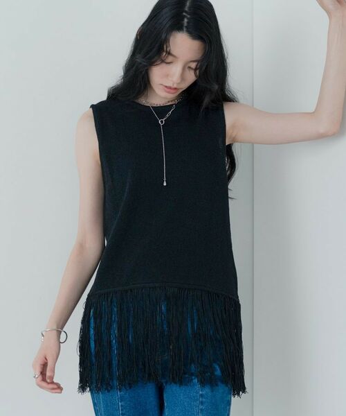 GALLEST / ギャレスト ニット・セーター | スリーブレスフリンジニット | 詳細13