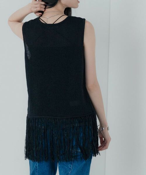 GALLEST / ギャレスト ニット・セーター | スリーブレスフリンジニット | 詳細15
