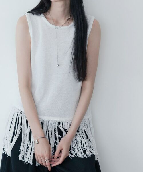 GALLEST / ギャレスト ニット・セーター | スリーブレスフリンジニット | 詳細4
