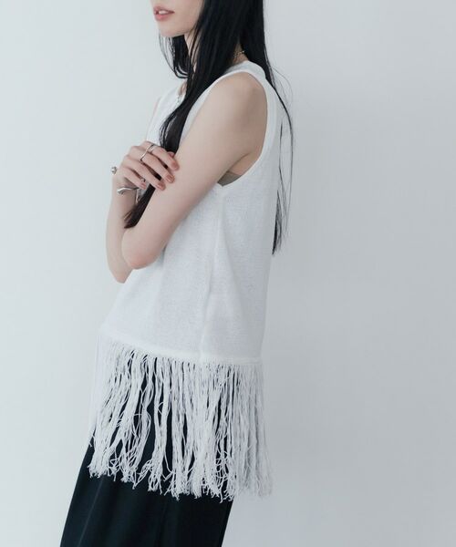 GALLEST / ギャレスト ニット・セーター | スリーブレスフリンジニット | 詳細5