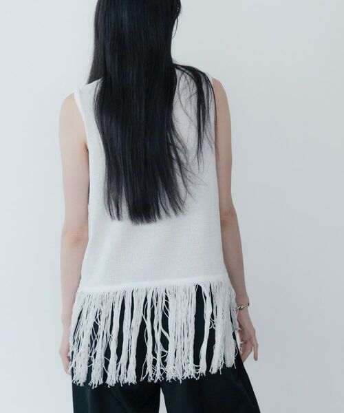 GALLEST / ギャレスト ニット・セーター | スリーブレスフリンジニット | 詳細6
