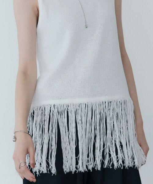 GALLEST / ギャレスト ニット・セーター | スリーブレスフリンジニット | 詳細7