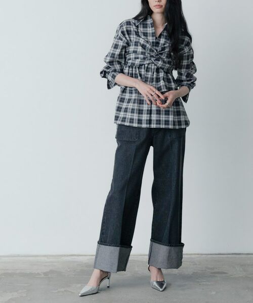 GALLEST / ギャレスト キャミソール・チューブトップ | オンブレチェックビスチェ | 詳細1