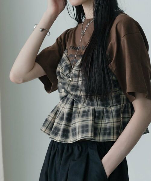 GALLEST / ギャレスト キャミソール・チューブトップ | オンブレチェックビスチェ | 詳細13
