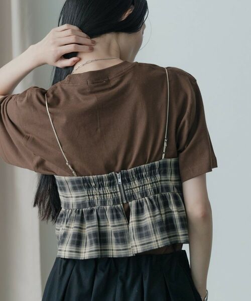GALLEST / ギャレスト キャミソール・チューブトップ | オンブレチェックビスチェ | 詳細15