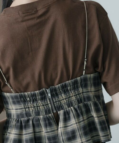 GALLEST / ギャレスト キャミソール・チューブトップ | オンブレチェックビスチェ | 詳細16