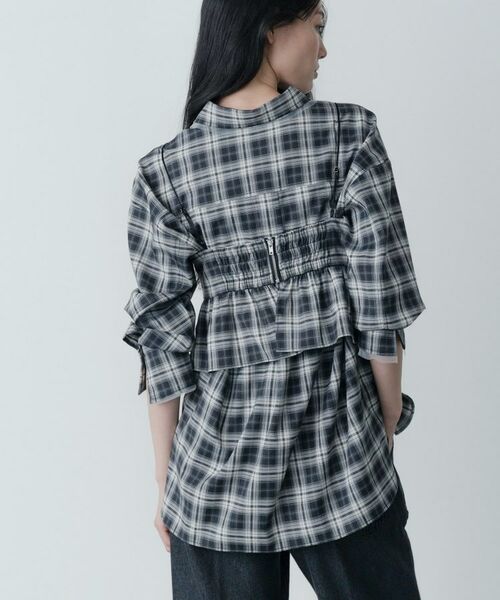 GALLEST / ギャレスト キャミソール・チューブトップ | オンブレチェックビスチェ | 詳細4