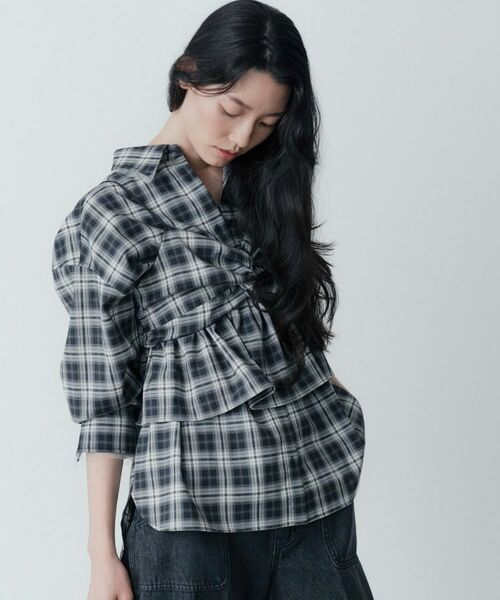 GALLEST / ギャレスト キャミソール・チューブトップ | オンブレチェックビスチェ | 詳細6