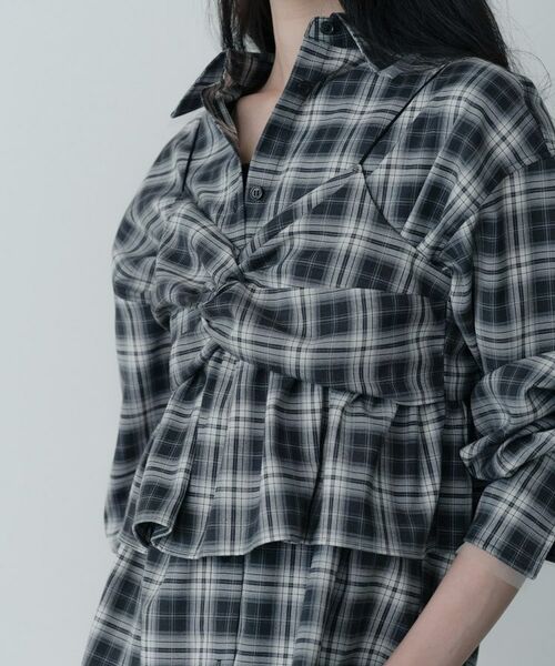 GALLEST / ギャレスト キャミソール・チューブトップ | オンブレチェックビスチェ | 詳細8