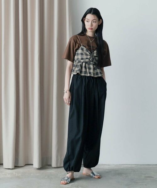 GALLEST / ギャレスト キャミソール・チューブトップ | オンブレチェックビスチェ | 詳細9