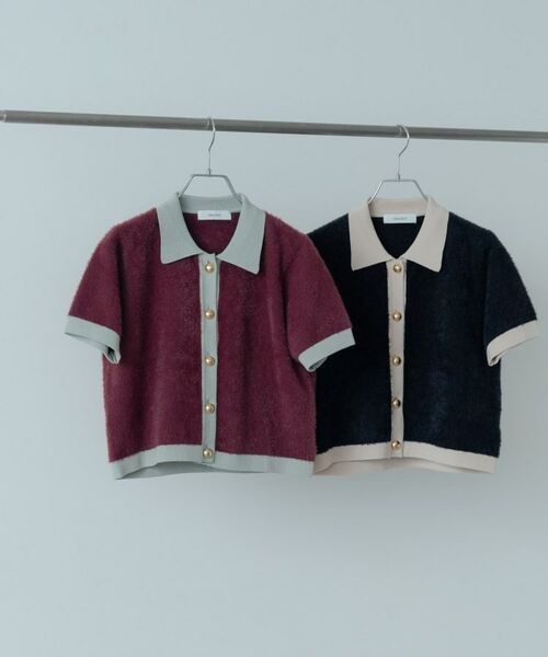GALLEST / ギャレスト ニット・セーター | バイカラーポロニット | 詳細1