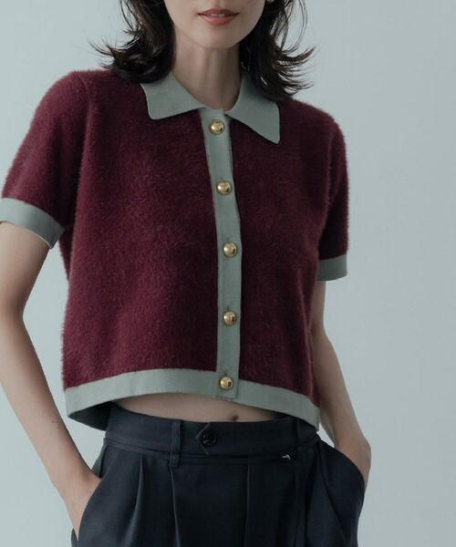 GALLEST / ギャレスト ニット・セーター | バイカラーポロニット | 詳細12