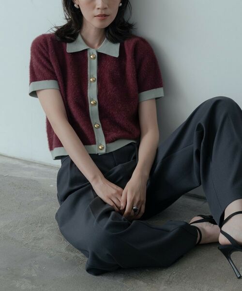 GALLEST / ギャレスト ニット・セーター | バイカラーポロニット | 詳細16