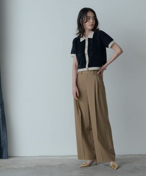 GALLEST / ギャレスト ニット・セーター | バイカラーポロニット | 詳細3