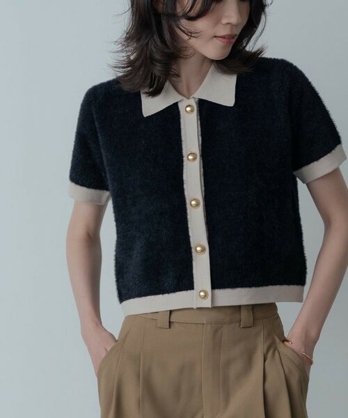 GALLEST / ギャレスト ニット・セーター | バイカラーポロニット | 詳細4