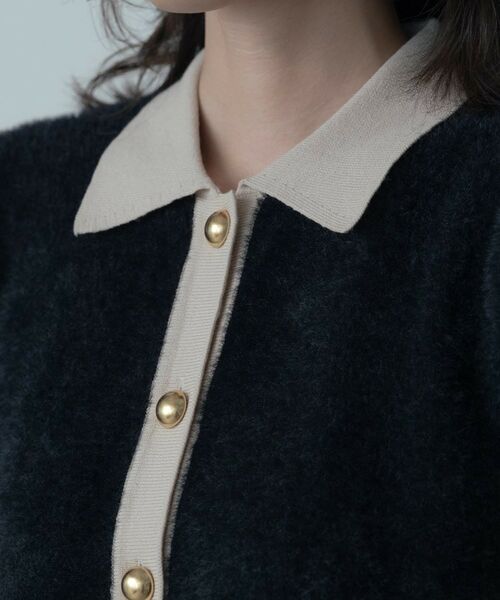 GALLEST / ギャレスト ニット・セーター | バイカラーポロニット | 詳細8