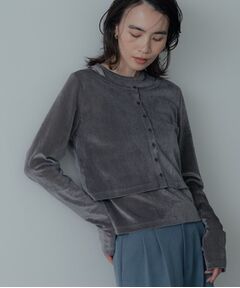 GALLEST / ギャレスト その他トップス | チュールベロアアンサンブル